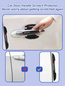 21 Stücke Autoaccessoires - Schwellenschutzaufkleber, Rückspiegel-Sonnenschutz, Türgriff-Schutzfolie, Aufprallschutzstreifen & kratzfeste Ecken - passend für alle Fahrzeuge, Fahrzeugsicherheitsverbesserung, strukturierte Griffoberfläche