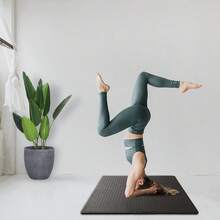 18-Piece EVA Foam 30*30*1cm Fitness Mat With Gray Tree Leaf Pattern - Black 30*30*1cm - View 4