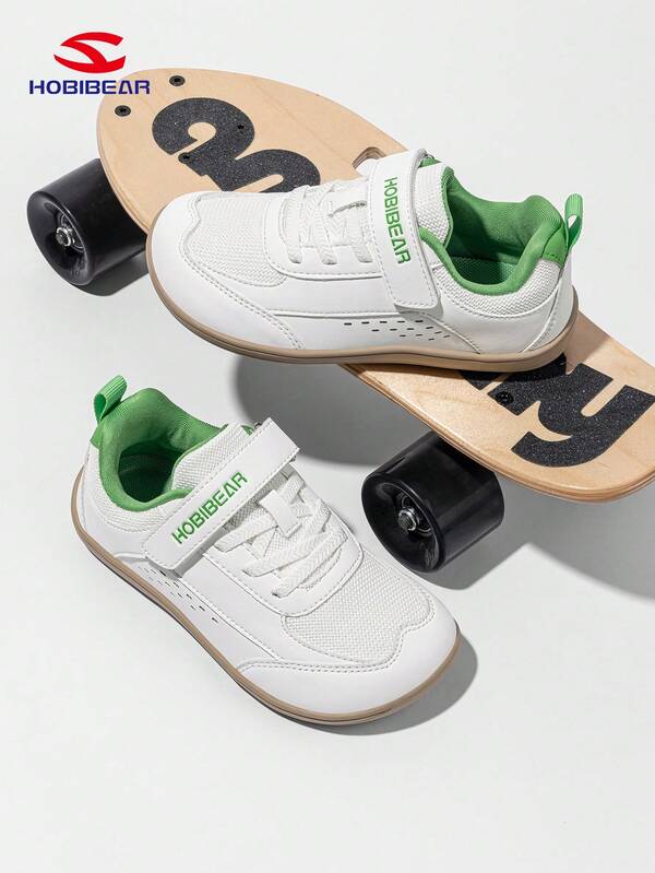 HOBIBEAR Sapatos Barefoot HOBIBEAR para Adolescentes, Meninos e Meninas, Caixa de Biqueira Larga, Caminhada Confortável, Fecholcro, Sola de Borracha, Antiderrapante, Respirável, Fácil de Calçar/Descalçar, Adequado para Todas as Estações, Sapatos Escolares