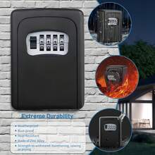 Can Store House/Car Keys And Identification Documents, Very Suitable For Home, Outdoor, Garage, Office, Hotel, Emergency, Travel And Decoration Security Use. It Is A Key Box That Does Not Require Power Supply