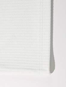 男士长袖竖条纹套头T恤，压纹效果，低调品质，优雅复古风格 - 白色 - 查看 9