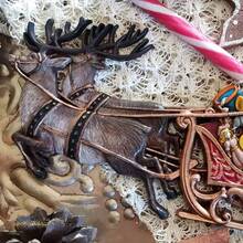 1 pieza Molde de silicona grande y pequeño de Papá Noel y renos, molde para caramelos de goma, herramienta para decorar pasteles, molde para chocolate, artesanía de azúcar, utensilio de cocina - Gris Claro - Ver 6