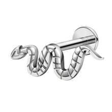 16G Arete de Labio y Aro de Nariz de Titanio con Rosca Interna - Pendiente Plano Delicado para Labio, Aro de Cartílago para Mujeres - Joyería de Perforación Profesional