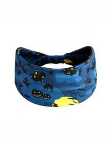 1pc Christmas Snowman & Reindeer Striped Knotted Sports Headband, Fashionable For Women Fall Winter Hair Band Hair Accessories For Women For Vacation Outfits Woman Women Bandnas Winter Head Scarf