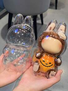 For LABUBU Cola Rack Protective Cover, Transparent Acrylic Display Box, Series Surprise Milk Shake Cola Rack Silicone Strap Hard Shell Accessory,360 ° Display Cabinet , Compatible With Labubu - Multicolor - View 16