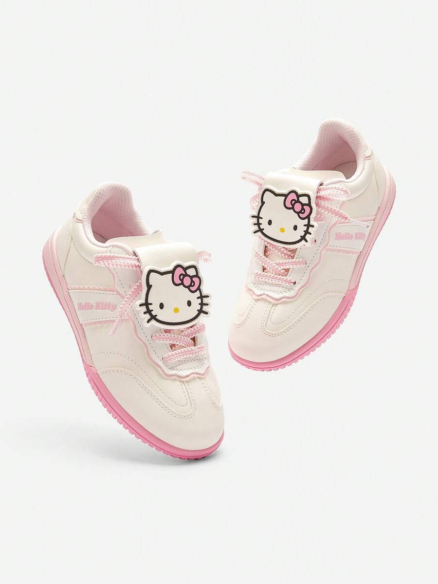 Balabala 2025 New Girls' German Sports Shoes, Autumn New Casual White Sports Shoes - White and Red - View 1