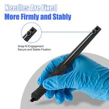 Neebol Hand Poke Tattoo Kit DIY Stick And Poke Tattoo Pen Set With Needles And Ink For Beginners - Black - View 6