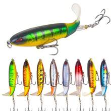 1 Pc 13g Topwater Fishing Lure Whopper Popper Artificial Bait Hard Plopper Soft Rotating Tail Fishing Tackle Fishing Bait