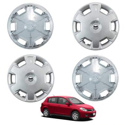  Juego de 4 Tapones de Rueda para Auto Nissan 2007-2009 Tiida Original: Tapones OEM para Tiida 2007-2009 paquete 4 ajuste perfecto acabado original protección contra polvo y corrosión instalación sencilla.