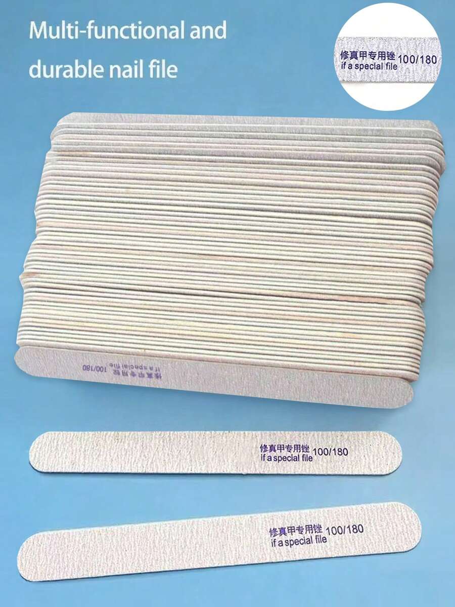 1/10/50/100 Lixas de Unha, Novos Palitos de Lixamento de Unha Multifuncionais Estilo Ins, Lixas de Modelagem de Unha Ultraleves e Finas, Palitos de Polimento e Alisamento de Madeira Dupla Face, Ferramentas de Lixamento de Unha Profissional de Salão, Arte de Unha DIY, Acessório de Moda, Presente Adequado para Família, Namorada, Melhor Amiga