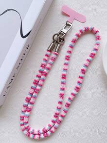 Autumn/Winter Plush Phone Lanyard Strap, Rotatable Metal Clasp, Durable For Women, Long Style