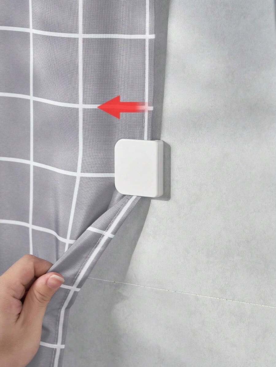 8pcs/4pcs/2pcs/1pc Multi-Functional Home Bathroom Shower Curtain Hooks Accessories - Multicolor - View 1
