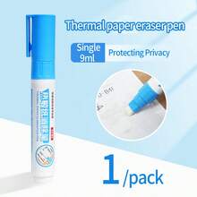 1pc Erasable Pen, Thermal Paper Correction Pen, Quick-Drying Correction Fluid, For Personal Information And Shipping Address - Multicolor - View 14