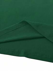 Mujer casual camiseta moderna negra/blanca estampado lazo bandera de México ajuste relajado cuello redondo manga corta primavera verano diario - Verde - Ver 4