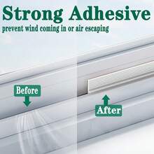 1pc Sliding Window Sealing Strip TPE Self-Adhesive Window Windproof Door Weatherstrip For Sound-Insulating Weatherstrip, Waterproof & Insect-Proo - Easy To Install