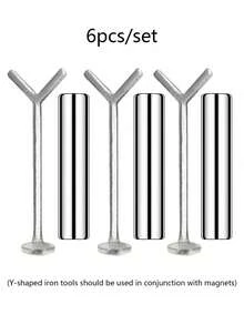 2 peças/conjunto, cabeça em formato de Y + ímã, ímã de olho de gato para arte em unhas, caneta magnética multifuncional em formato de Y para arte em unhas, ímã de cola 3D em formato de olho de gato, pedra dedicada para salão de beleza, arte em unhas faça você mesmo em formato de olho de gato, ímã magnético super forte para arte em unhas, múltiplos usos/operação fácil, suprimentos para unhas, ferramentas para unhas, ferramentas para arte em unhas, volta às aulas, unhas, ferramentas para unhas postiças - Prata - Ver 11