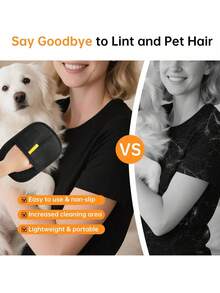 قفازات إزالة شعر الحيوانات الأليفة، أدوات إزالة الشعر الكهروستاتيكية القابلة لإعادة الاستخدام للقطط والكلاب، فرشاة أدوات تجميل