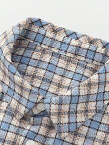 Balabala Jungen Hemd-Jacke 2025 Herbst - Karierter Knopf-Oberbekleidung