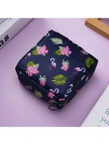 Bolsa De Almacenamiento De Toallas Sanitarias Estilo Dibujos - Azul Marino - Ver 1