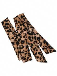 A Maillard Leopard Print Neck With A Feminine Sense Of Advanced Ribbon Scarf Multi-Purpose Hair Belt Belt Decoration Fall Hair Band Winter Headband Hair Accessories For Women For Vacation Outfits Woman Women Bandanas Soft Headwrap