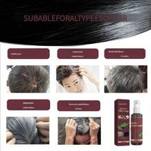 Esencia en aerosol herbal para revertir las canas