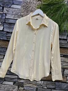 Women's Shirt In Beautiful Viscose Fabric - 奶油色 - 查看 3