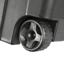 Contenedor de almacenamiento extragrande de plástico con ruedas de 40 galones y asa, color negro, paquete de 2, industrial - Negro - Ver 9