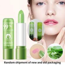 Bálsamo Labial Natural Hidratante de Aloe Vera - Gloss Labial Mudança de Cor, Conjunto de Bálsamo Labial e Máscara, Nutritivo para os Lábios, Cuidado Diário dos Lábios Para Homens e Mulheres, Ótimo para Presentes de Halloween e Natal