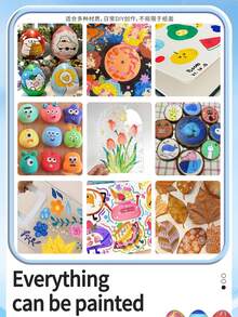 1 Set Of 72/60/48/36/24/12 Colors Acrylic Marker Pens, Liquid Ink Art Markers For Artists, Soft Tip Painting Brush, Waterproof & Fade Resistant, Graffiti Pens, High-Quality Pigment, Blendable