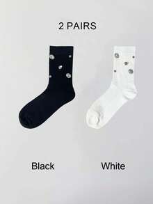 1/2/3/4 Pairs Glitter Decorated Ribbed Socks, Cute & Comfortable Mid-Calf Socks, Suitable For Women's Carnival Stockings And Knitwear/Women's Knee-High Socks, Sparkling Small Gift For Christmas, Family Surprise Gift For New Year, Essential For Girlfriend On Valentine's Day