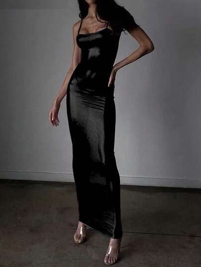 Women's Sleeveless, Sheer, Maxi, High Waist, Sexy Music Festival, Ball, Party Dress For Summer