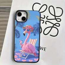 Fundas y carcasas protectoras con diseños coloridos de loros con temática vacacional, compatibles con los modelos 16 Pro, 16, 15 Pro, 14, 14 Plus, 14 Pro, 13, 13 Pro, 12 Pro y 11/11 Pro. Ideales para cumpleaños y celebraciones. - Blanco - Ver 3