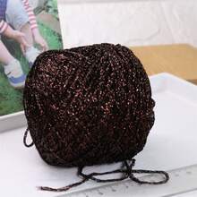 50克彩色独特金银色毛线团，钩针编织毛线，闪亮手工毛线，适合DIY编织和钩针项目——非常适合制作毛衣、帽子、包包和玩偶 - 彩色 - 查看 31