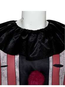 Nightmare Clown Cosplay Costume, Terrifying Evil Clown Character Outfit, Red Anime Cosplay For Halloween, Stage Performance, Party Carnival