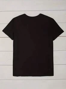 Camiseta gráfica casual para hombres Olive Army - Negra con F@ en negrita # K AROUND & FIND OUT Impresión de Graffiti, Patrón Geométrico, Ajuste Regular, Lavable a Máquina, Comodidad para Todas las Estaciones, Camisetas Militares - Negro - Ver 4