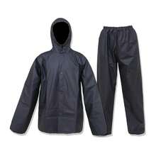 2-Piece Ultra-Light Waterproof Rain Suit For Men & Women -  Windproof Jacket & Pants Set | Breathable Workwear For Hiking, Fishing, Hunting, Construction | Lightweight Emergency Poncho Alternative (S-3XL, Packable Hood) - 黑色 - 查看 1