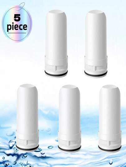 Multi-Layer Ceramic Composite Water Faucet Filter Cartridge Replacement, Effectively Removes Sediment And Particulate Matter, Reduces Odor And Discoloration In Tap Water, Washable By Hand