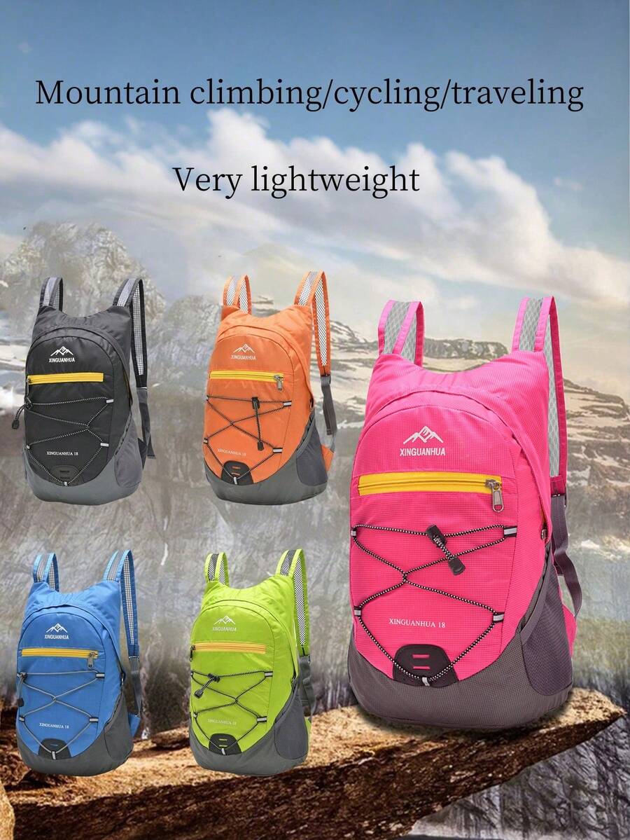 1 件轻便大容量旅行背包，户外运动背包，尼龙超轻徒步包，男女通用户外露营收纳包，徒步背包。适用于登山、徒步旅行、徒步、露营。