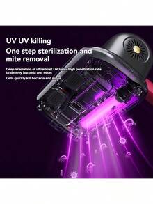 WWFW Milbenentfernungsgerät, kabelloses UV-Desinfektionsgerät für den Haushalt, Handstaubsauger, Milbenentfernungsartefakt