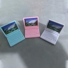 1:12比例迷你娃娃屋笔记本电脑鼠标套装模型 - 适用于可爱家具和电器配件、微型装饰、家居装饰、房间装饰、角色扮演游戏装饰、派对装饰小礼物 - 彩色 - 查看 13