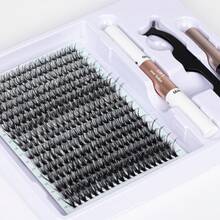 320pcs DIY Eyelash Extension Kit, Includes Eyelash Glue, Sealant, Individual Lash Clusters, Natural & Delicate Lashes, Eyelash Remover, Eyelash Tweezers, False Eyelashes, Eyelash Cluster Set