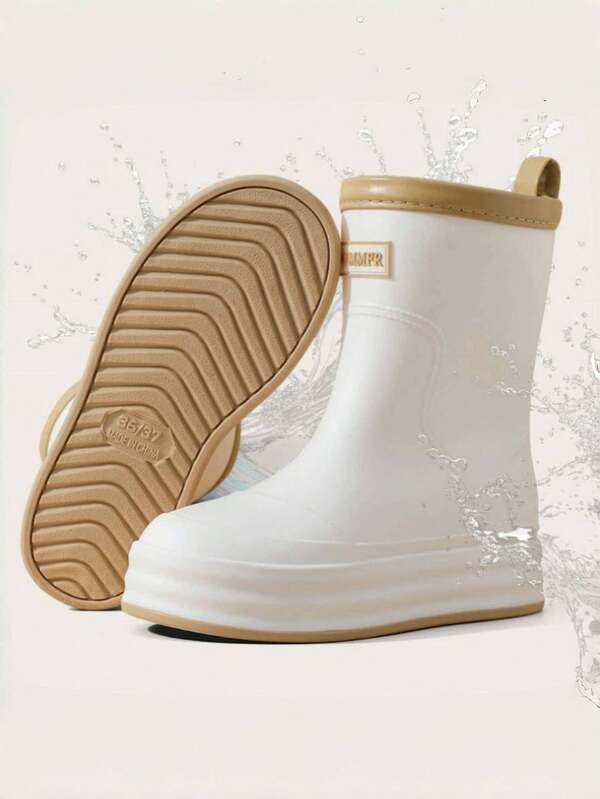 2025 New Fashion Mother-Child Rain Boots, Mid-Calf Outdoor Waterproof Rain Shoes, Non-Slip Soft Bottom High-End Rubber Rain Boots