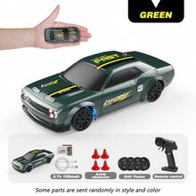 1PC Remote Controlled Drift Car, 1:43 Scale 2.4 GHz Remote-Controlled Race Car, Equipped With LED Lights And Drift Tires, Palm-Sized Miniature Car, Can Be Operated Via Smartphone Remote Control, Competitive Gaming Toy, Alloy Chassis, Realistic Race Car Model Remote Controlled Car Is A Perfect Gift For Boys And Girls On Birthdays, Halloween, And Christmas