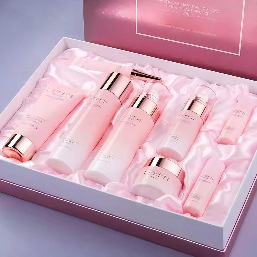 OKADY Ergothioneine Matsutake Tuber Magnatum Skin Care Set-8pcs,Young Skin, Contains Ergothioneine, Restoresskin Delicate Glowing Skin, Matsutake Ingredients, Removes Skin Dullness, And Even Skin Tone, Replenishes Skin Moisture, Adjusts Skin Moisture And Oil Balance - Ergothioneine Matsutake Tuber Magnatum Skin Care Set - View 1