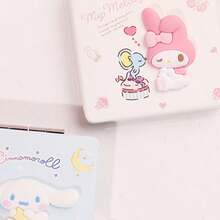 Miniso Sanrio My Melody Cute Cartoon Double-Sided Folding Portable Mirror, Convenient And Portable, Cute Gift (1 PC)