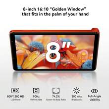 Blackview ZENO 8英寸平板电脑，带SIM卡槽，Android 15游戏平板电脑，配备可拆卸支架，4GB+64GB，8英寸双卡双待4G LTE和5G WiFi，90Hz高清显示屏，支持Widevine L1和GPS