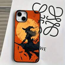 Fundas y carcasas protectoras con diseño de murciélago bruja y orificios grandes, compatibles con phone 16 Pro Max, 16, 15 Pro, 14, 14 Plus/14 Pro Max, 13, 13 Pro, 12 Pro, 11/11 Pro. Regalos para cumpleaños y festivales. - Blanco - Ver 3
