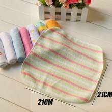 2 Packs - 8pcs/Pack Soft Baby Towels, Baby Bath Towels, Children's Bathing & Feeding Wipes - Random Assorted Towel Colors (Note: Some Styles May Not Be Shown In The Image). - Multicolor - View 2
