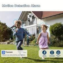 Câmera de residencial sem fio de 2 MP, com alimentação USB, tecnologia PTZ, detecção de movimento, áudio bidirecional, alarme de holofote, design de baixo consumo de energia, suporte para cartão SD/armazenamento em nuvem, adequada para idosos, monitor para bebês e animais de estimação, câmera de com Wi-Fi, proteja sua casa/quintal/loja - Branco - Ver 4