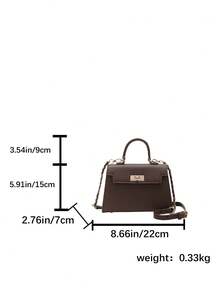 新款女士亮面鳄鱼纹手提包，容量大，时尚优雅，配高档围巾，可作为单肩包使用，黑色 - 咖啡 - 查看 11